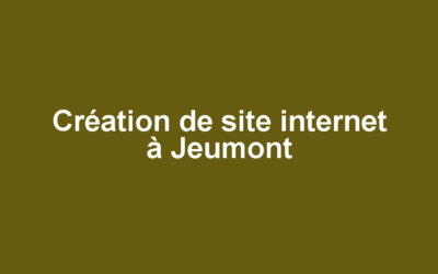 Création de site internet à Jeumont