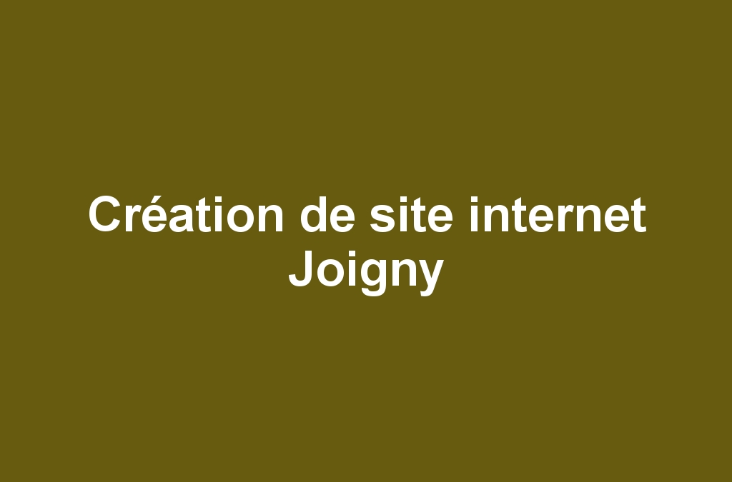 Création de site internet Joigny