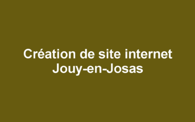 Création de site internet Jouy-en-Josas