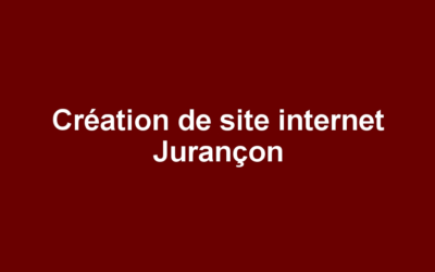 Création de site internet Jurançon