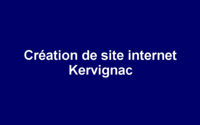 Création de site internet Kervignac