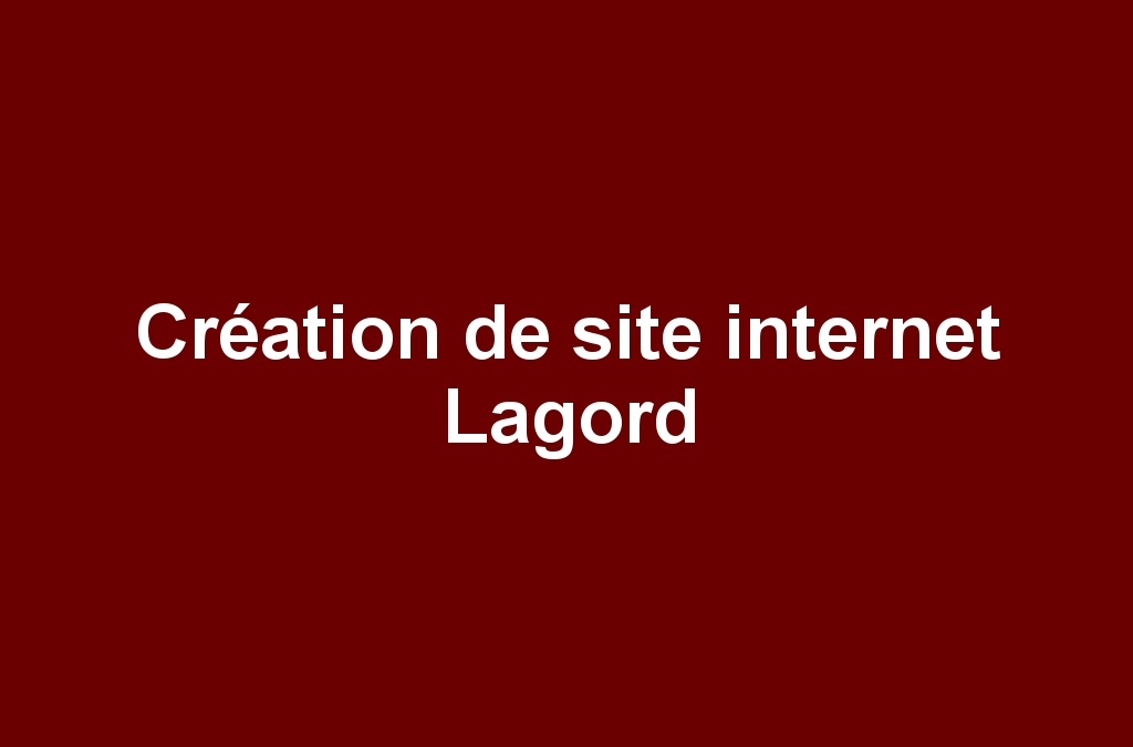 Création de site internet Lagord