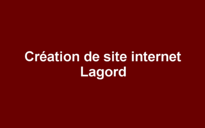 Création de site internet Lagord
