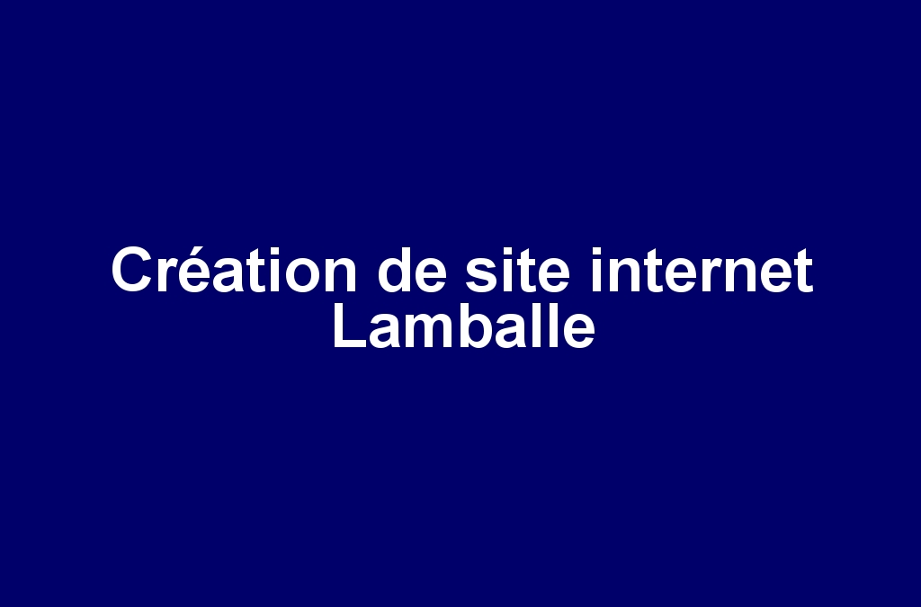 Création de site internet Lamballe