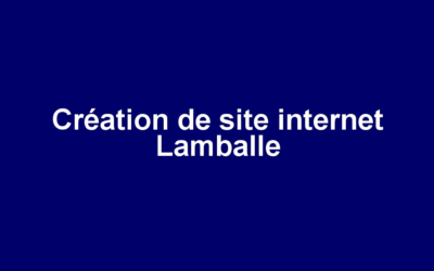 Création de site internet Lamballe