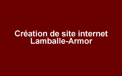 Création de site internet Lamballe-Armor