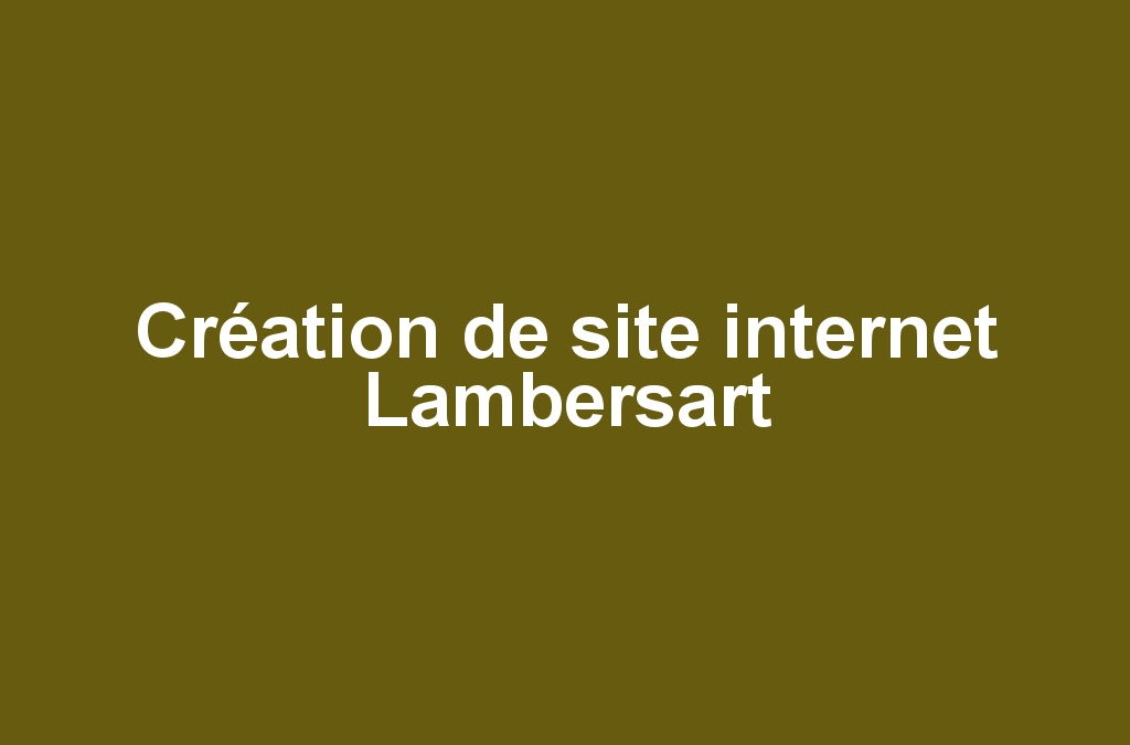 Création de site internet Lambersart
