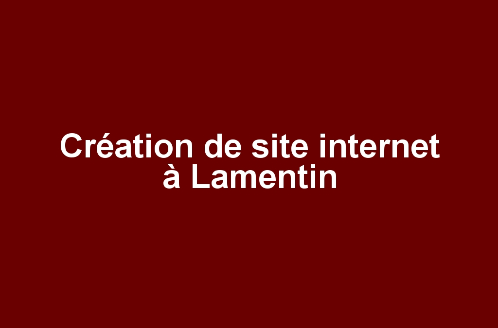 Création de site internet à Lamentin