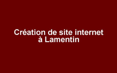 Création de site internet à Lamentin