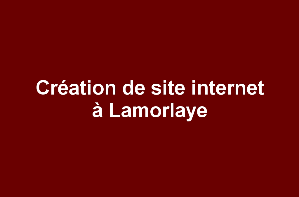 Création de site internet à Lamorlaye