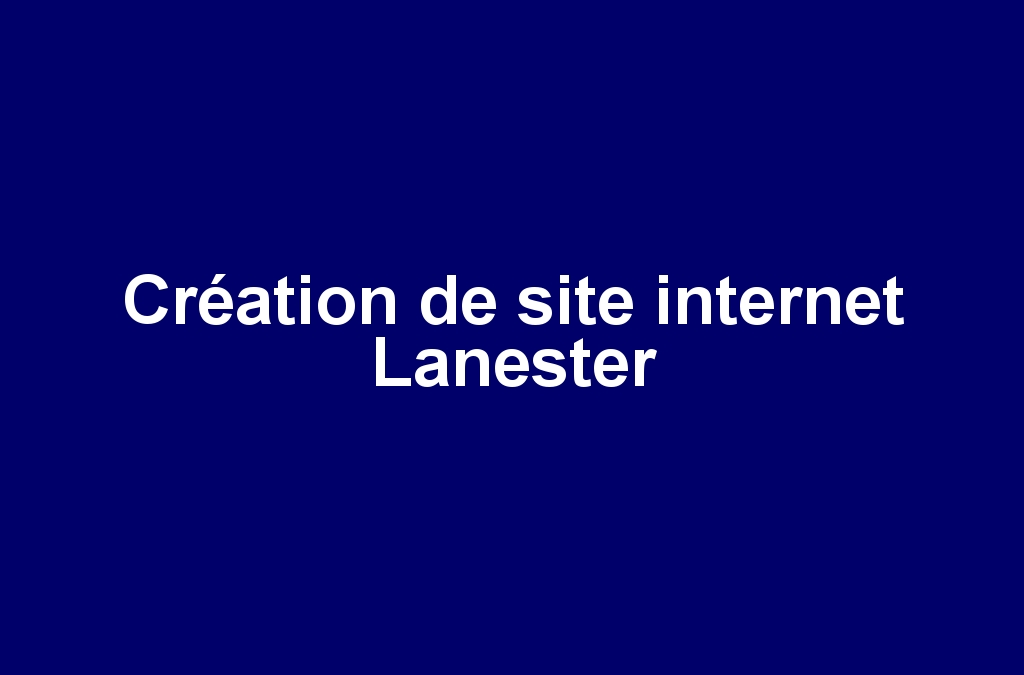 Création de site internet Lanester