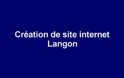 Création de site internet Langon