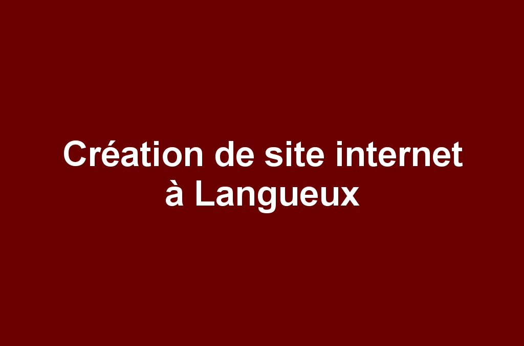 Création de site internet à Langueux
