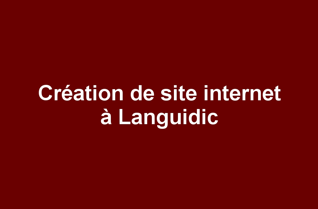 Création de site internet à Languidic