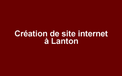 Création de site internet à Lanton