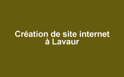 Création de site internet à Lavaur