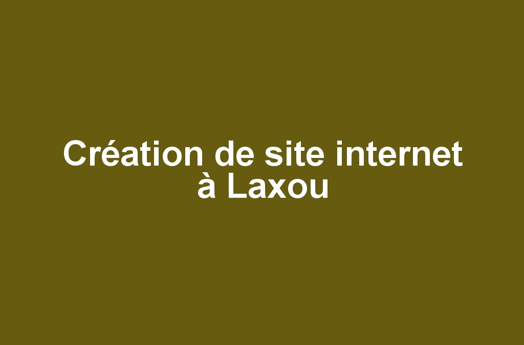 Création de site internet à Laxou
