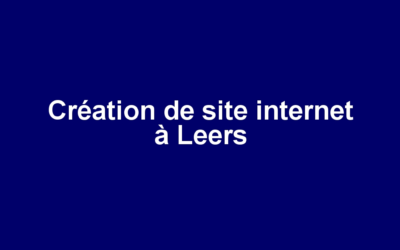 Création de site internet à Leers
