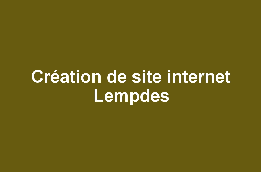 Création de site internet Lempdes