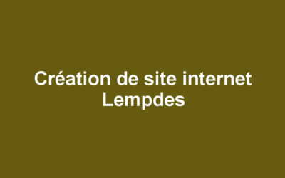 Création de site internet Lempdes