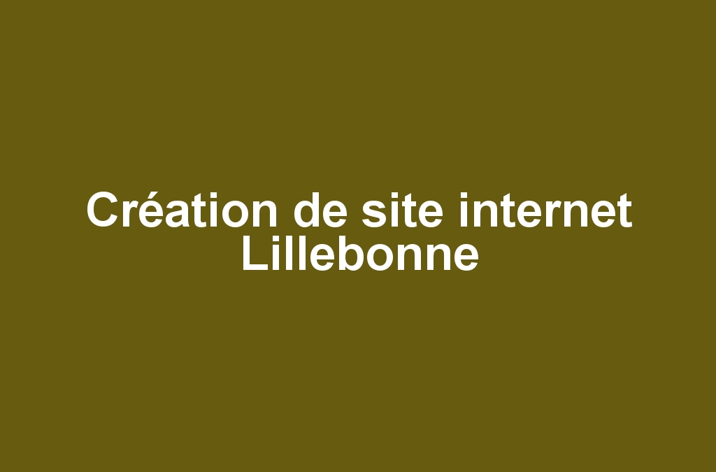 Création de site internet Lillebonne