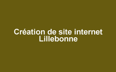 Création de site internet Lillebonne