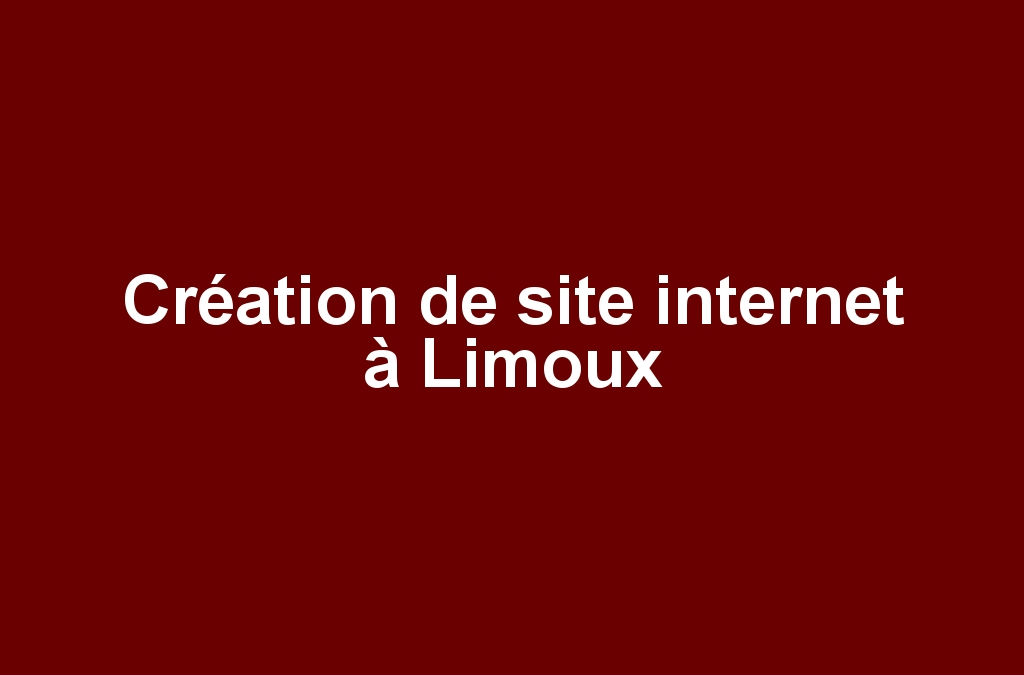 Création de site internet à Limoux
