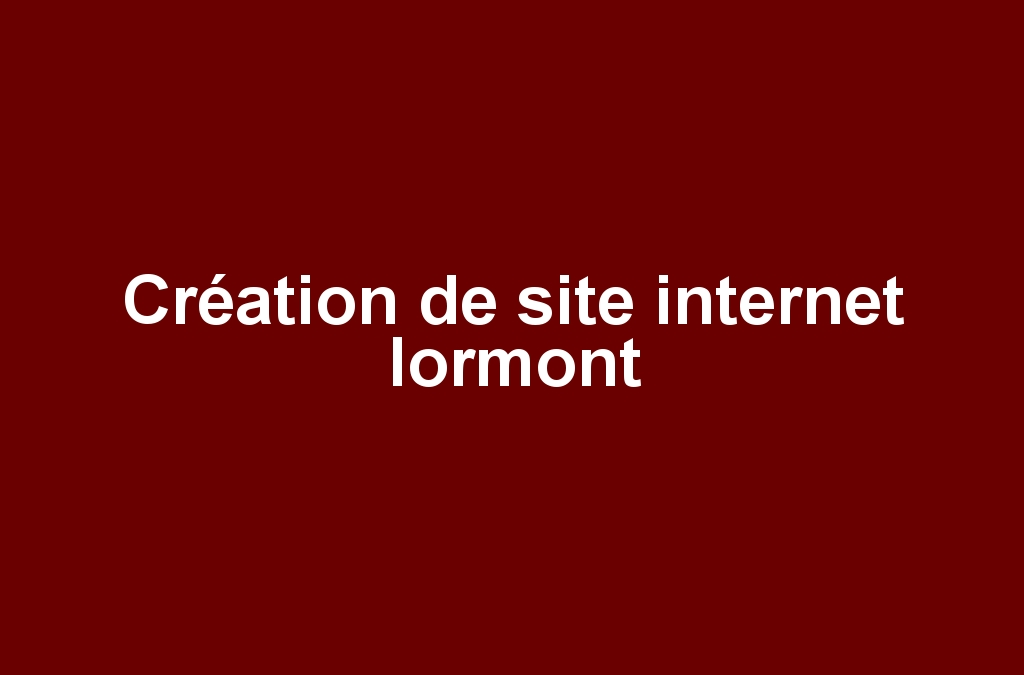 Création de site internet lormont