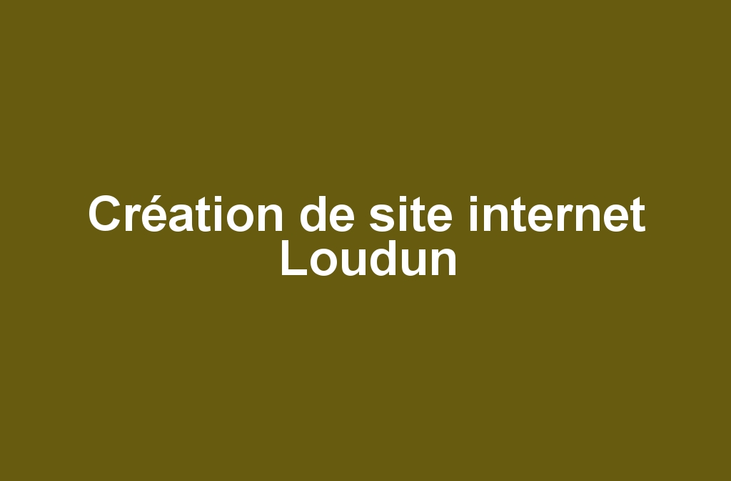 Création de site internet Loudun