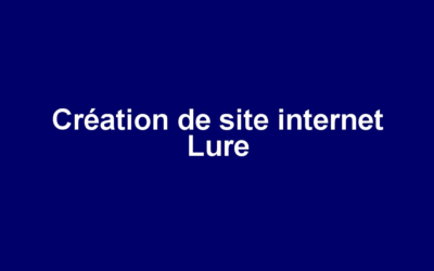 Création de site internet Lure