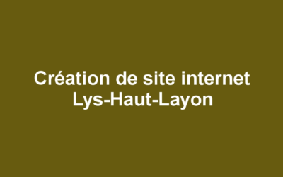 Création de site internet Lys-Haut-Layon