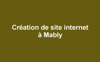 Création de site internet à Mably
