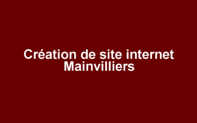 Création de site internet Mainvilliers