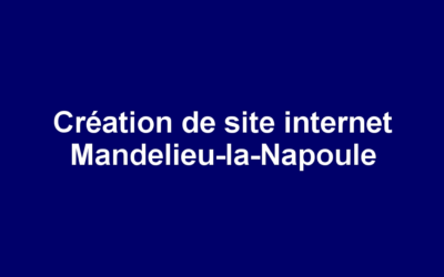 Création de site internet Mandelieu-la-Napoule