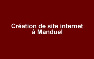 Création de site internet à Manduel
