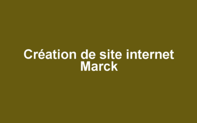 Création de site internet Marck