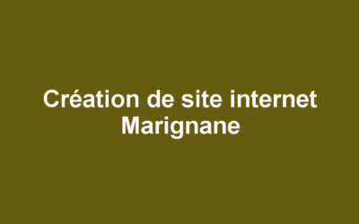 Création de site internet Marignane