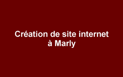 Création de site internet à Marly