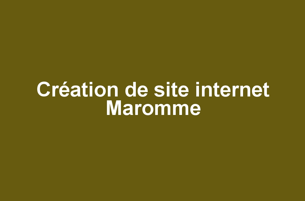 Création de site internet Maromme