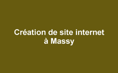 Création de site internet à Massy