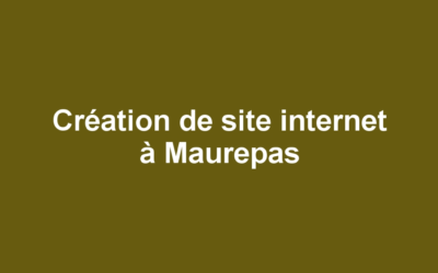 Création de site internet à Maurepas
