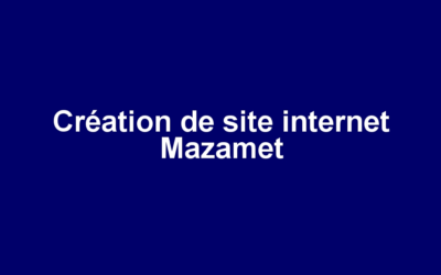 Création de site internet Mazamet