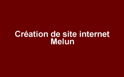 Création de site internet Melun