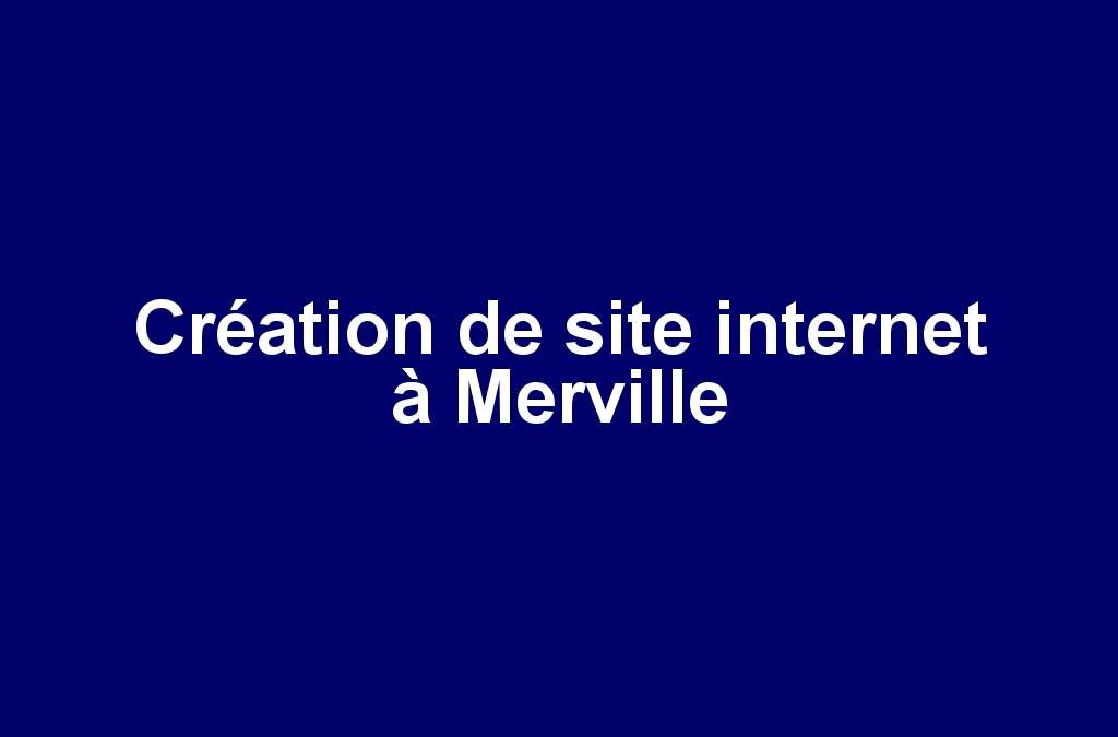 Création de site internet à Merville