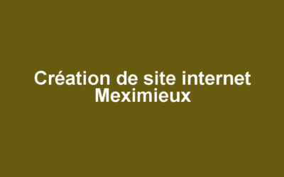 Création de site internet Meximieux