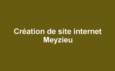 Création de site internet Meyzieu