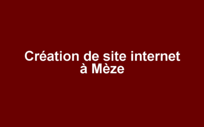 Création de site internet à Mèze