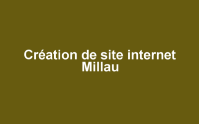 Création de site internet Millau