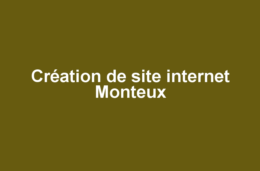 Création de site internet Monteux