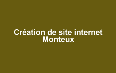 Création de site internet Monteux